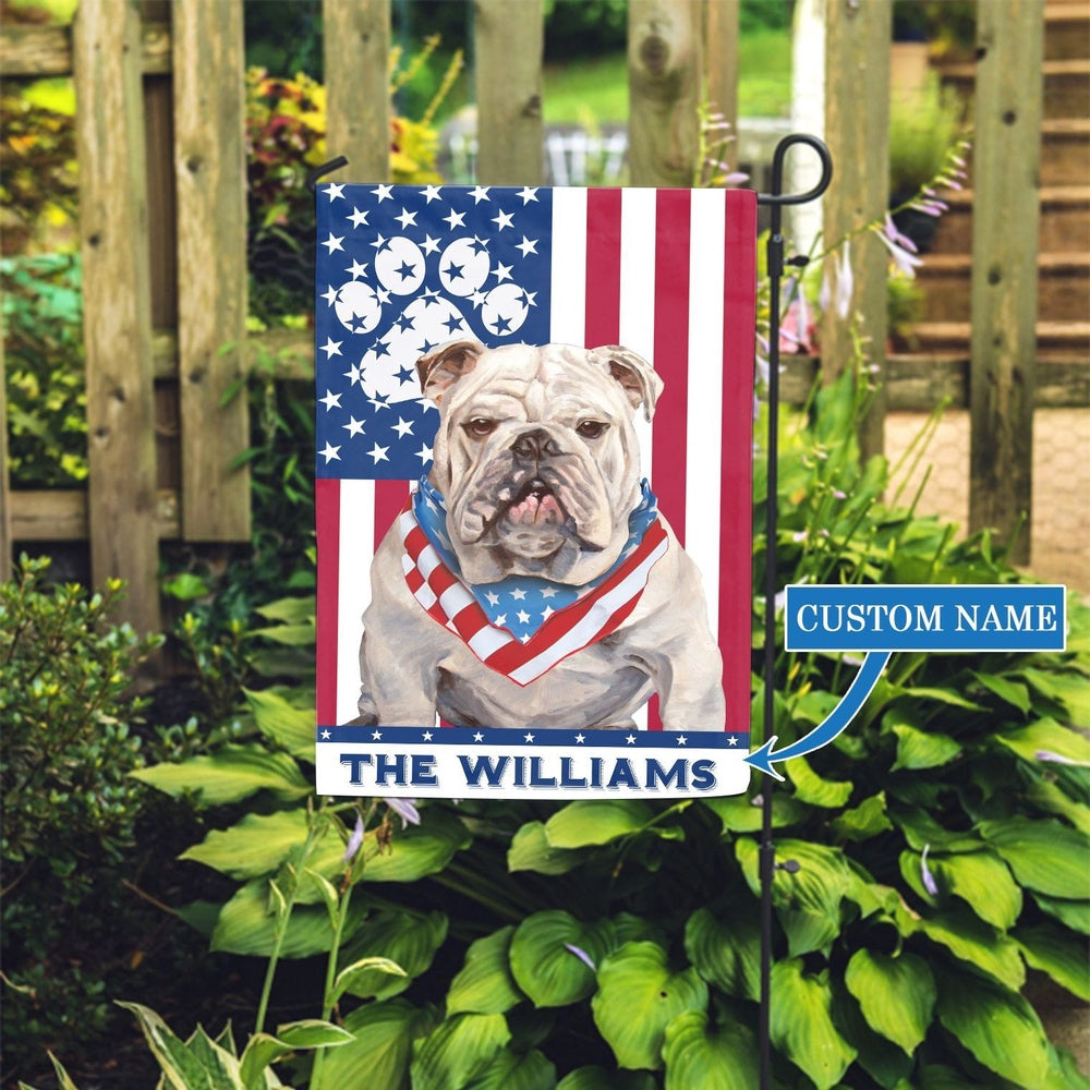 Personalized Dog Flags, Bulldogs Garden Flag, Garden Flags Dogs, Dog House Flags
