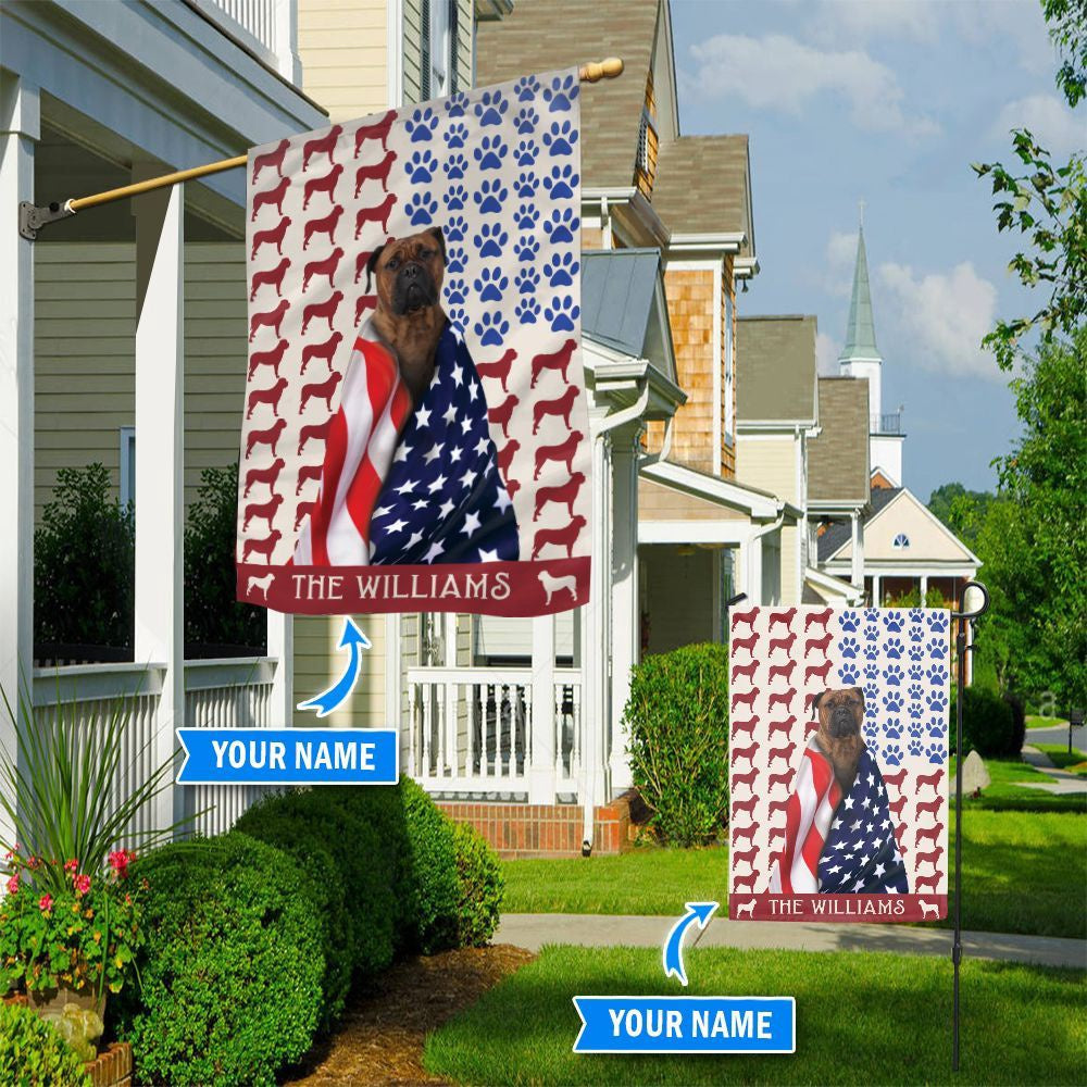 Personalized Dog Flags, Bullmastiff Flag, Custom Dog Garden Flags, Garden Flags Dogs, Dog House Flags