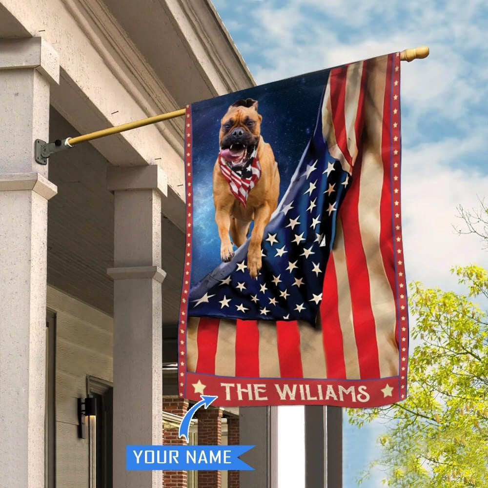 Personalized Dog Flags, Bullmastiff House Flag, Garden Flags Dogs, Dog House Flags