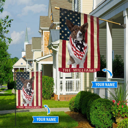 Personalized Dog Flags, Cardigan Welsh Corgi Flag, Custom Dog Garden Flags, Garden Flags Dogs, Dog House Flags