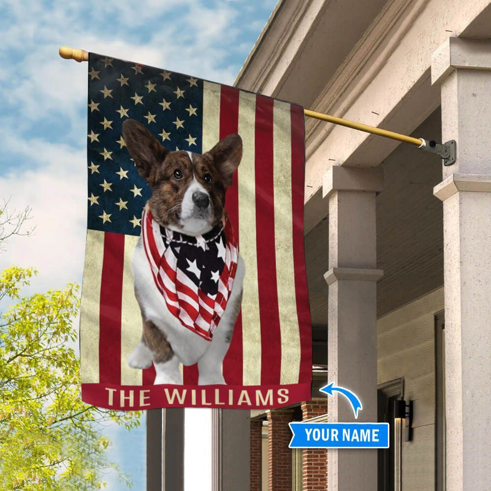 Personalized Dog Flags, Cardigan Welsh Corgi Flag, Custom Dog Garden Flags, Garden Flags Dogs, Dog House Flags