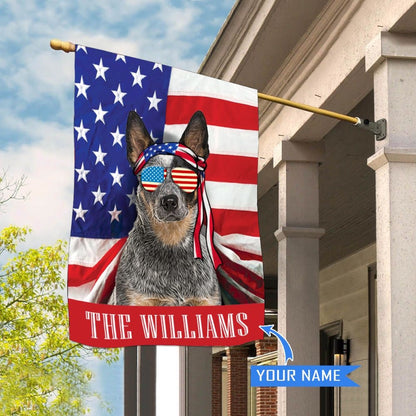 Personalized Dog Flags, Cattle Dog House Flag, Garden Flags Dogs, Dog House Flags