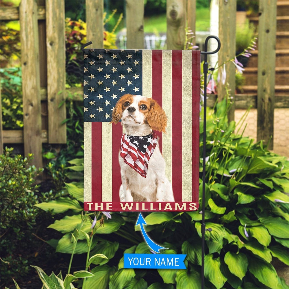 Personalized Dog Flags, Cavalier King Charles Spaniel Garden Flag, Custom Dog Garden Flags, Garden Flags Dogs, Dog House Flags