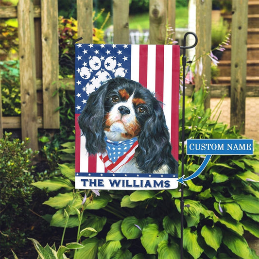 Personalized Dog Flags, Cavalier King Charles Spaniel Garden Flag, Garden Flags Dogs, Dog House Flags