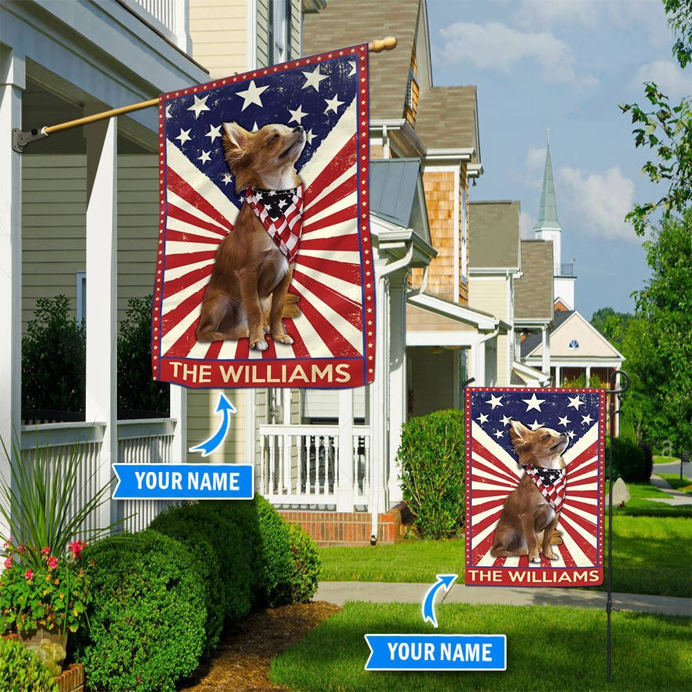Personalized Dog Flags, Chihuahua Garden Flag-House Flag, Custom Dog Garden Flags, Dog Flags Outdoor, Garden Flags Dogs, Dog House Flags