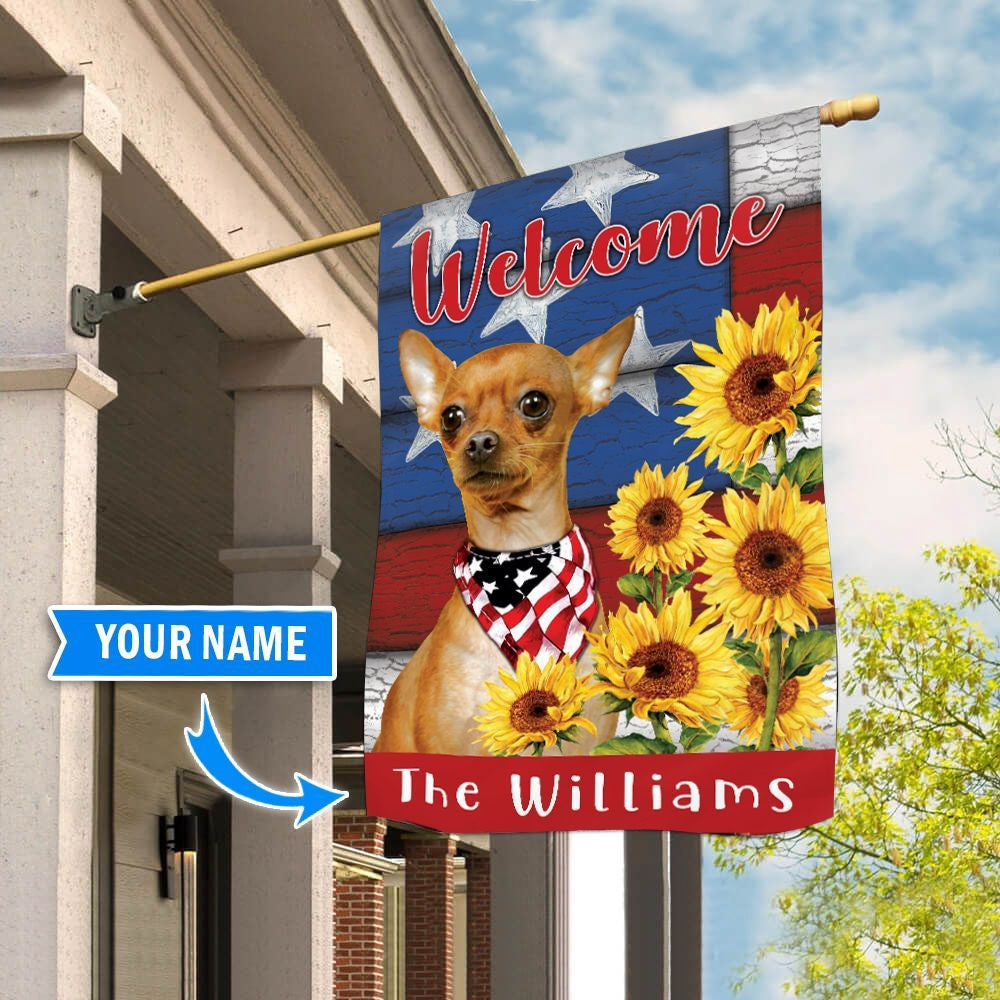Personalized Dog Flags, Chihuahua Garden Flag, Custom Dog Garden Flags, Dog Flags Outdoor, Garden Flags Dogs, Dog House Flags