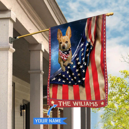 Personalized Dog Flags, Chihuahua House Flag, Garden Flags Dogs, Dog House Flags