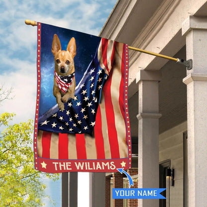 Personalized Dog Flags, Chihuahua House Flag, Garden Flags Dogs, Dog House Flags