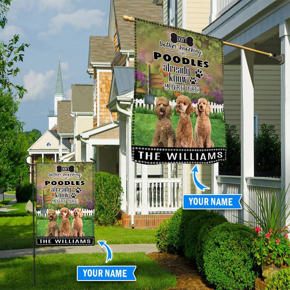 Personalized Dog Flags, Chihuahuas Don't Bother Knocking Flag, Custom Dog Garden Flags, Garden Flags Dogs, Dog House Flags