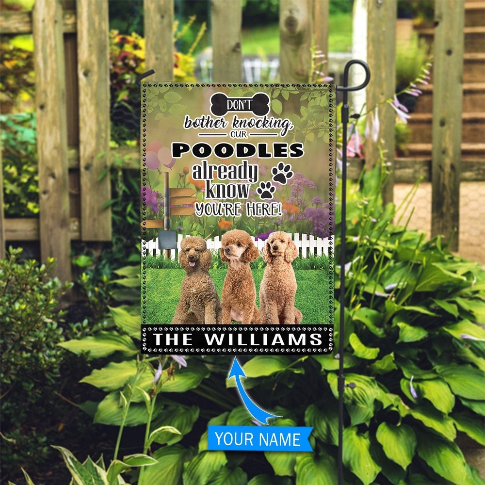 Personalized Dog Flags, Chihuahuas Don't Bother Knocking Flag, Custom Dog Garden Flags, Garden Flags Dogs, Dog House Flags