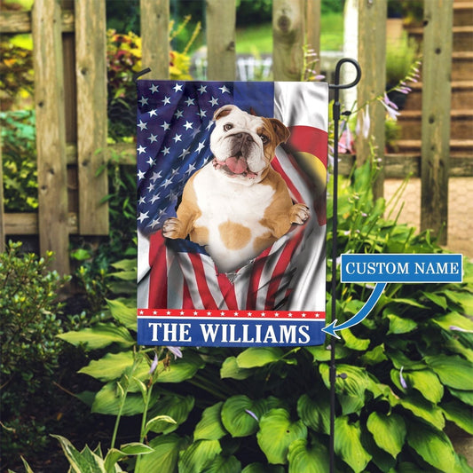 Personalized Dog Flags, Colorado Bulldog Garden Flag, Garden Flags Dogs, Dog House Flags