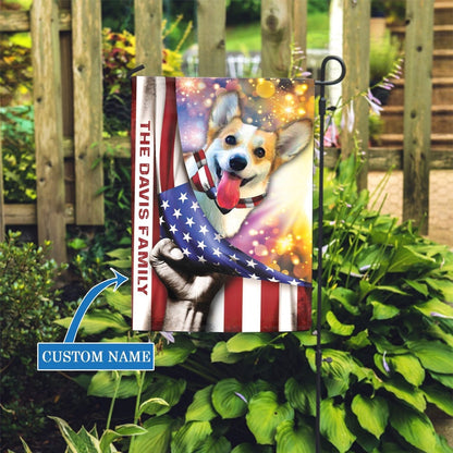 Personalized Dog Flags, Corgi Dog Garden Flag, Custom Dog Garden Flags, Dog Flags Outdoor, Garden Flags Dogs, Dog House Flags