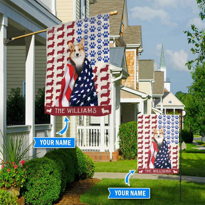 Personalized Dog Flags, Corgi Flag, Custom Dog Garden Flags, Garden Flags Dogs, Dog House Flags