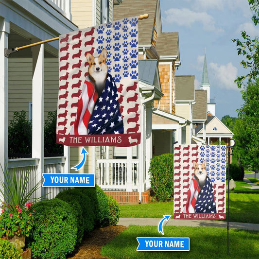 Personalized Dog Flags, Corgi Flag, Custom Dog Garden Flags, Garden Flags Dogs, Dog House Flags