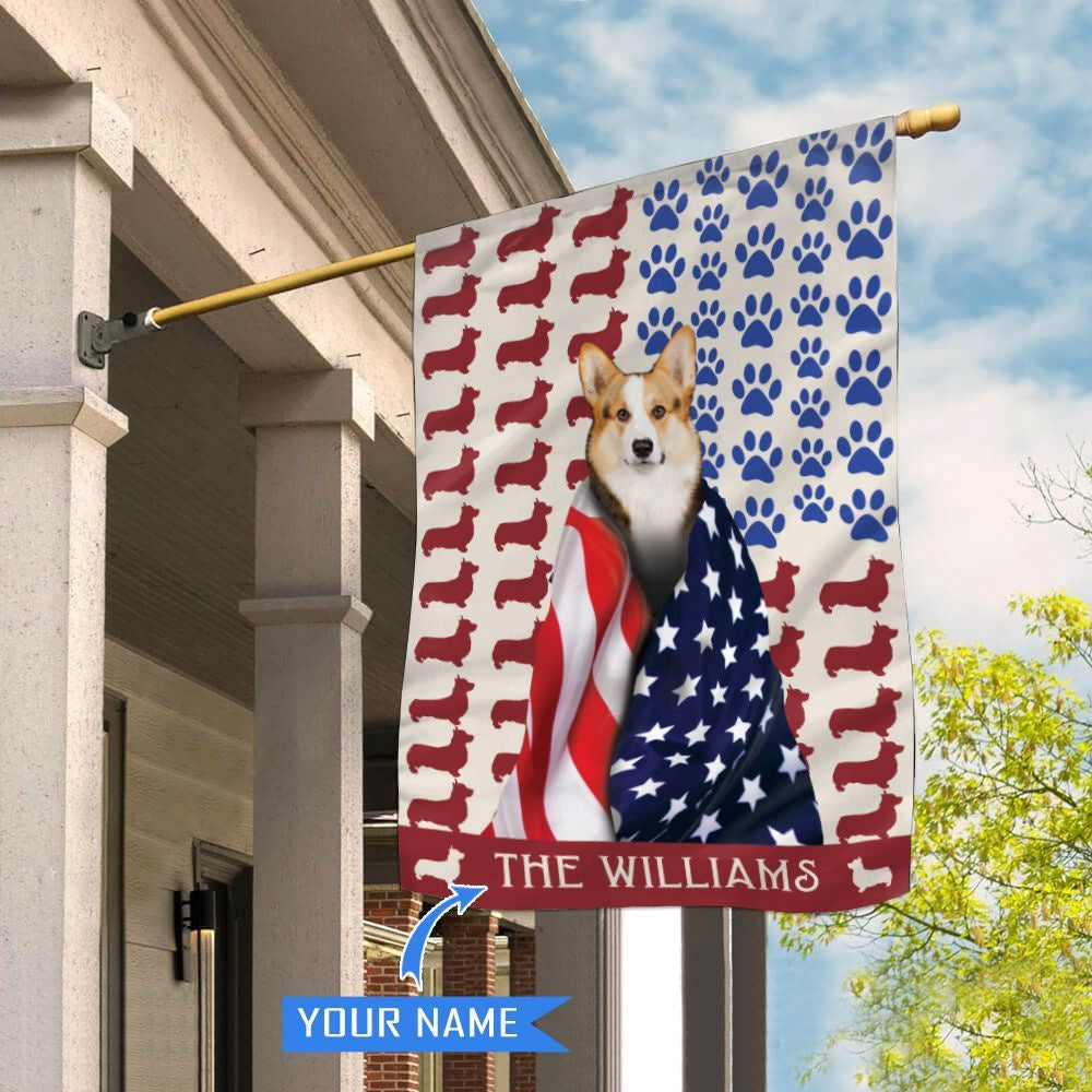 Personalized Dog Flags, Corgi Flag, Custom Dog Garden Flags, Garden Flags Dogs, Dog House Flags