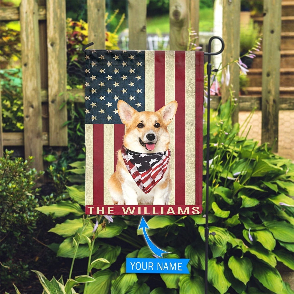 Personalized Dog Flags, Corgi Garden  Flag, Custom Dog Garden Flags, Garden Flags Dogs, Dog House Flags