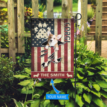 Personalized Dog Flags, Corgi Garden  Flag, Custom Dog Garden Flags, Garden Flags Dogs, Dog House Flags
