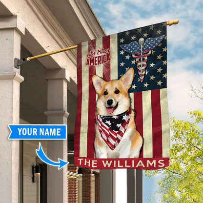 Personalized Dog Flags, Corgi Nurses Flag, Custom Dog Garden Flags, Dog Flags Outdoor, Garden Flags Dogs, Dog House Flags