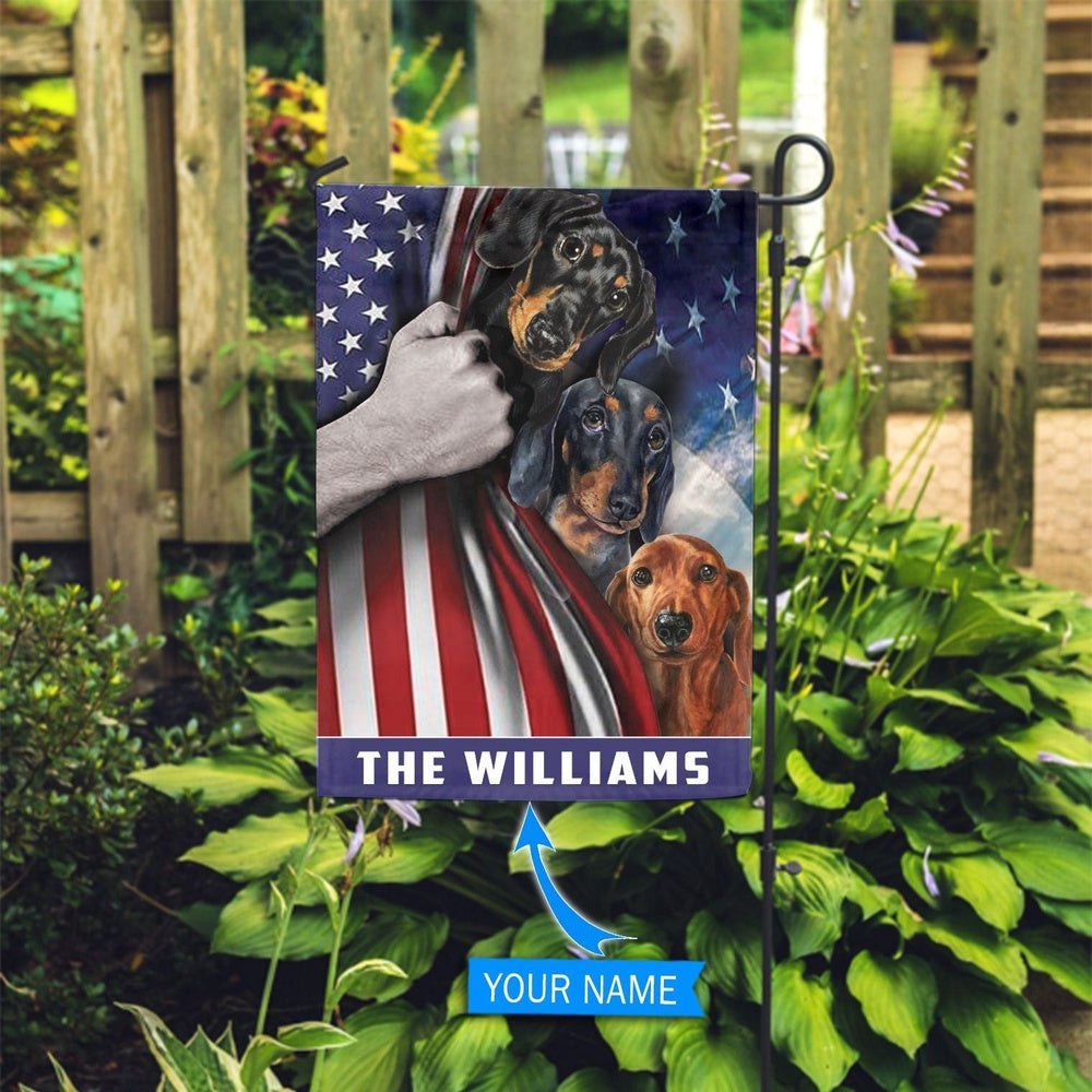 Personalized Dog Flags, Dachshund Custom Flag, Custom Dog Garden Flags, Dog Flags Outdoor, Garden Flags Dogs, Dog House Flags