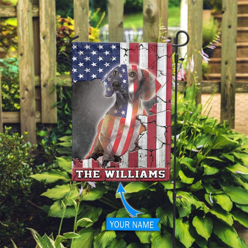 Personalized Dog Flags, Dachshund Custom House Flag, Custom Dog Garden Flags, Dog Flags Outdoor, Garden Flags Dogs, Dog House Flags