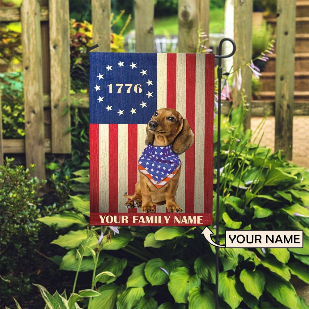 Personalized Dog Flags, Dachshund Flag, Custom Dog Garden Flags, Dog Gifts For Owners, Garden Flags Dogs, Dog House Flags