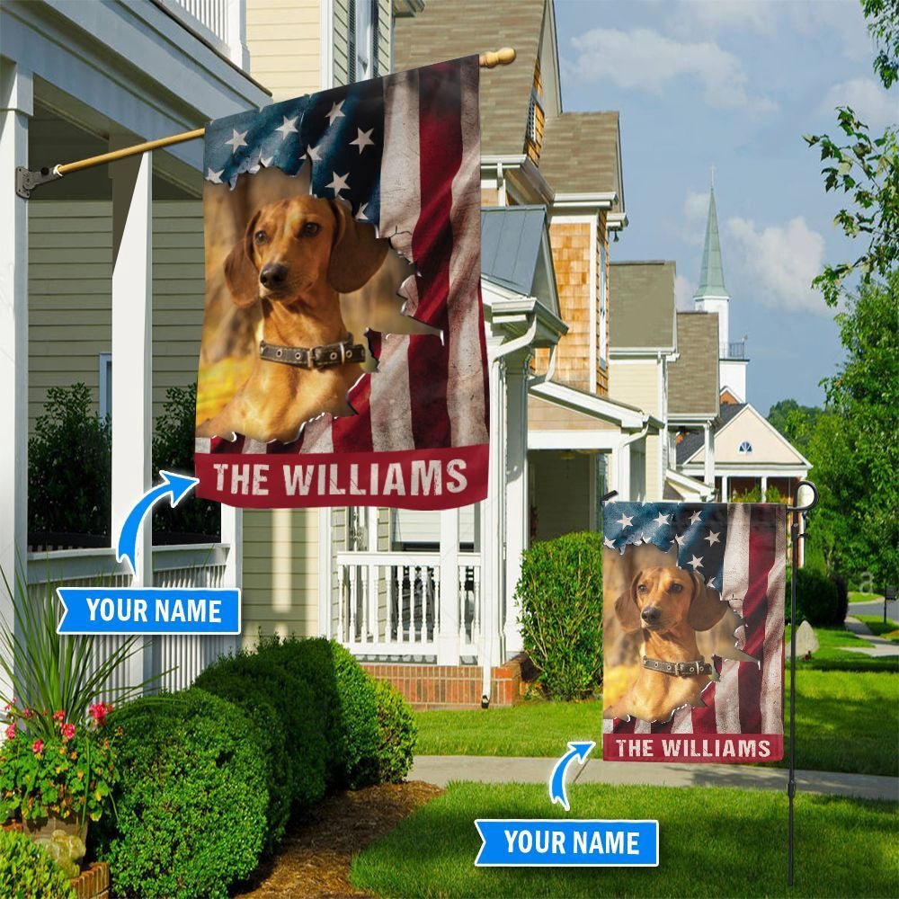 Personalized Dog Flags, Dachshund Flag, Dog Flags Outdoor, Dog Gifts For Owners, Garden Flags Dogs, Dog House Flags