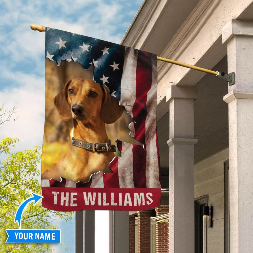 Personalized Dog Flags, Dachshund Flag, Dog Flags Outdoor, Dog Gifts For Owners, Garden Flags Dogs, Dog House Flags