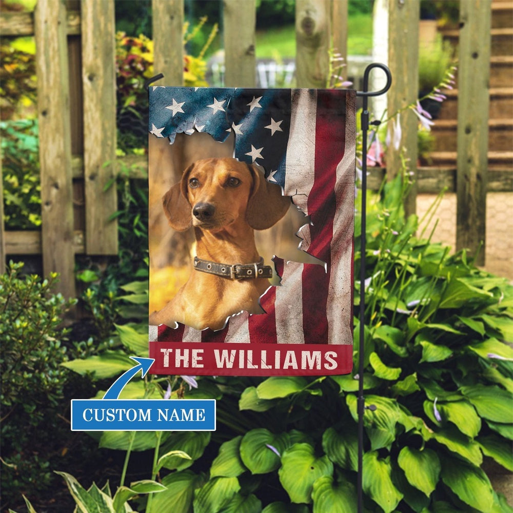 Personalized Dog Flags, Dachshund Flag, Dog Flags Outdoor, Dog Gifts For Owners, Garden Flags Dogs, Dog House Flags