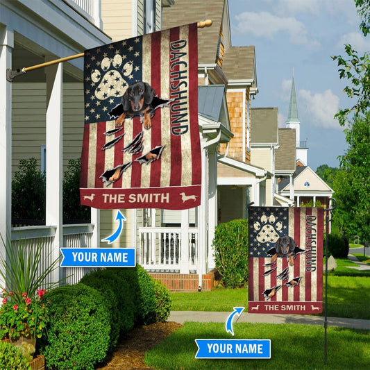 Personalized Dog Flags, Dachshund Flag, Dog Flags Outdoor, Garden Flags Dogs, Dog House Flags