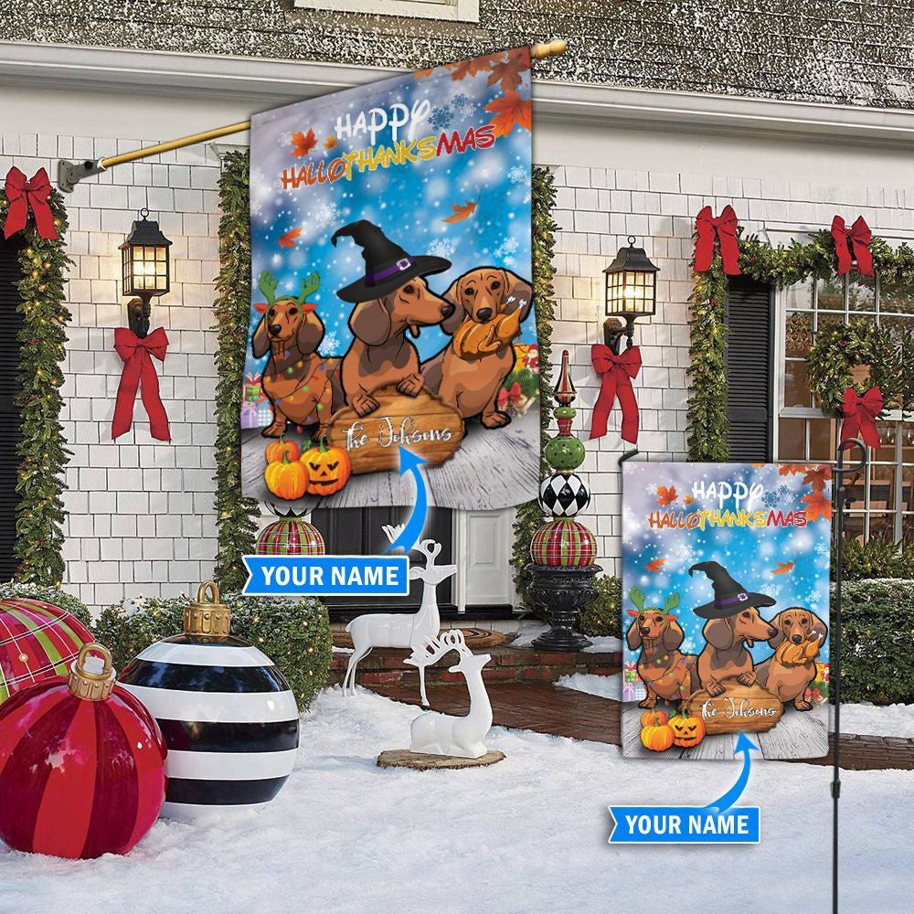 Personalized Dog Flags, Dachshund Flag, Dog Flags Outdoor, Garden Flags Dogs, Dog House Flags