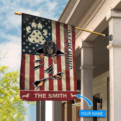 Personalized Dog Flags, Dachshund Flag, Dog Flags Outdoor, Garden Flags Dogs, Dog House Flags