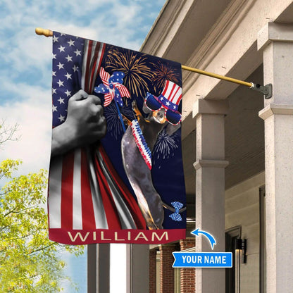 Personalized Dog Flags, Dachshund Flag Independence Day Flag, Custom Dog Garden Flags, Garden Flags Dogs, Dog House Flags
