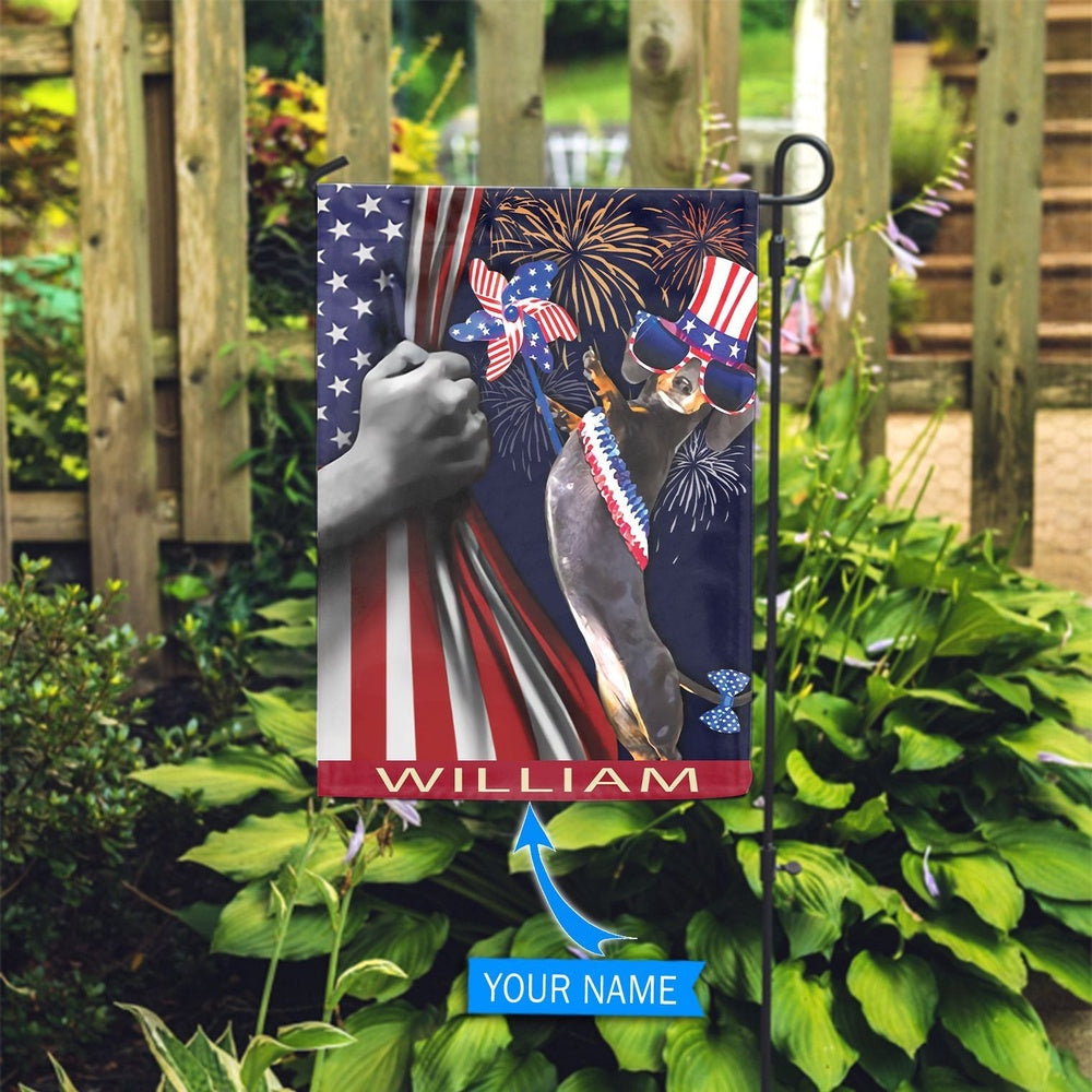 Personalized Dog Flags, Dachshund Flag Independence Day Flag, Custom Dog Garden Flags, Garden Flags Dogs, Dog House Flags