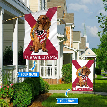 Personalized Dog Flags, Dachshund Florida Garden Flag, Custom Dog Garden Flags, Dog Flags Outdoor, Garden Flags Dogs, Dog House Flags