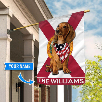 Personalized Dog Flags, Dachshund Florida Garden Flag, Custom Dog Garden Flags, Dog Flags Outdoor, Garden Flags Dogs, Dog House Flags