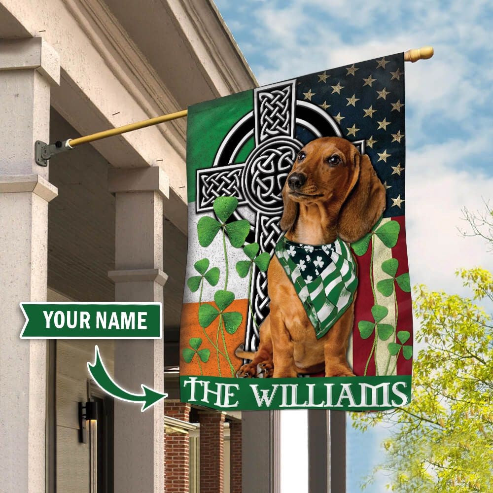 Personalized Dog Flags, Dachshund Garden Flag-House Flag, Custom Dog Garden Flags, Dog Flags Outdoor, Garden Flags Dogs, Dog House Flags