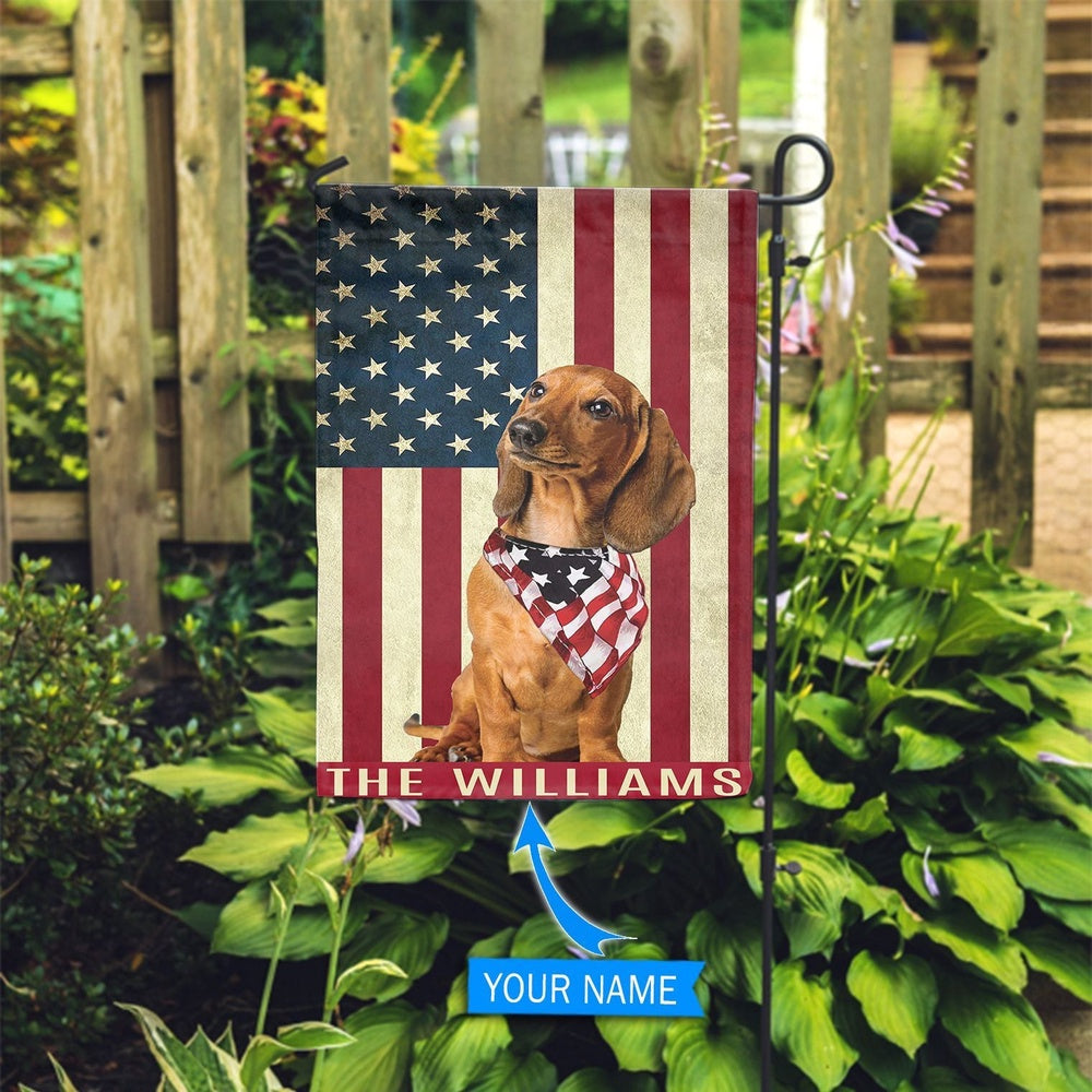 Personalized Dog Flags, Dachshund Garden Flag, Dog Flags Outdoor, Garden Flags Dogs, Dog House Flags