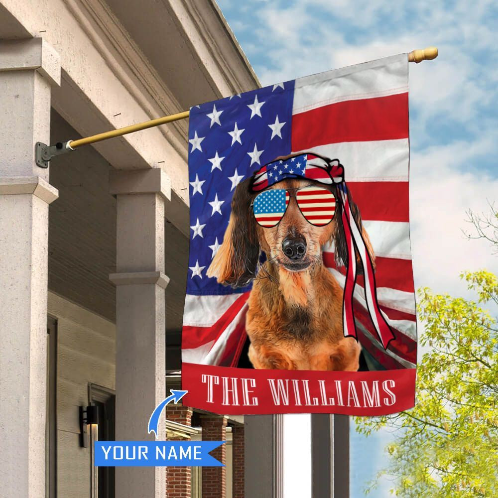 Personalized Dog Flags, Dachshund House Flag, Dog Flags Outdoor, Dog Gifts For Owners, Garden Flags Dogs, Dog House Flags