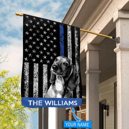 Personalized Dog Flags, Dachshund Police Flag, Dog Flags Outdoor, Garden Flags Dogs, Dog House Flags