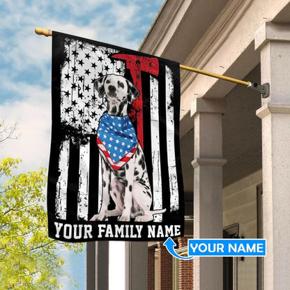 Personalized Dog Flags, Dalmatian Dog Firefighter Flag, Dog Flags Outdoor, Garden Flags Dogs, Dog House Flags
