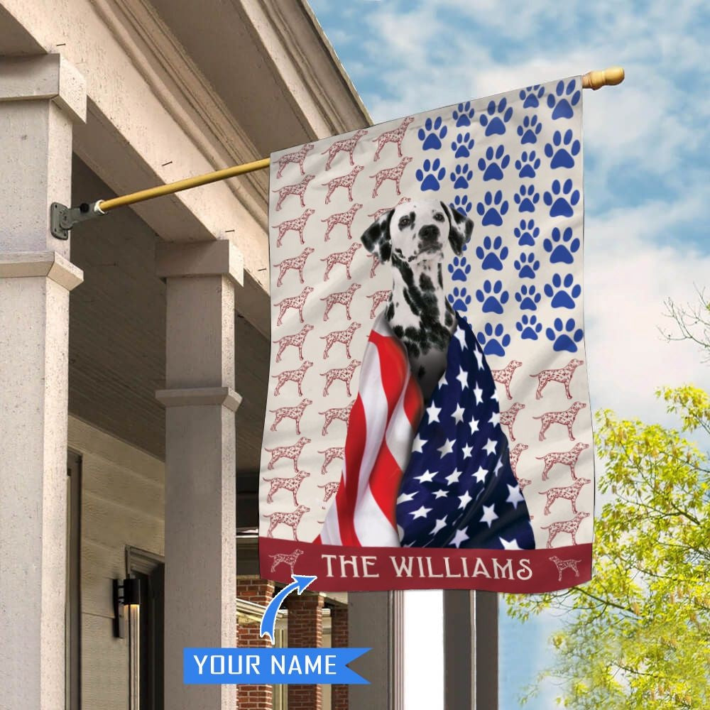 Personalized Dog Flags, Dalmatians Flag, Dog Flags Outdoor, Garden Flags Dogs, Dog House Flags