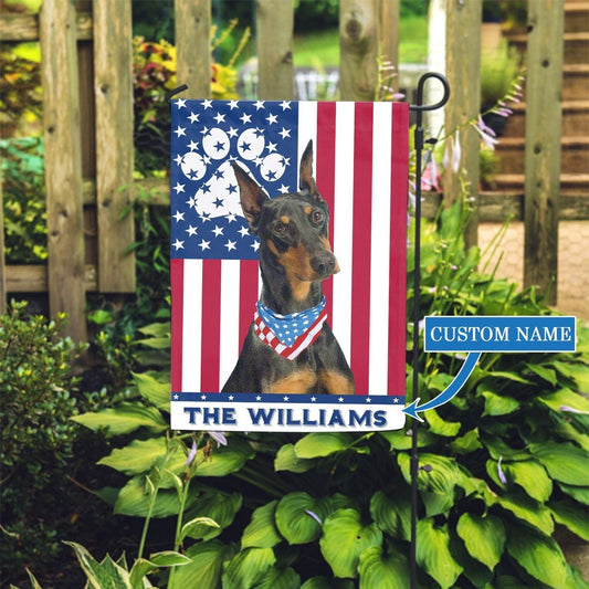 Personalized Dog Flags, Doberman Garden Flag, Dog Flags Outdoor, Gift For Dog Lovers, Garden Flags Dogs, Dog House Flags