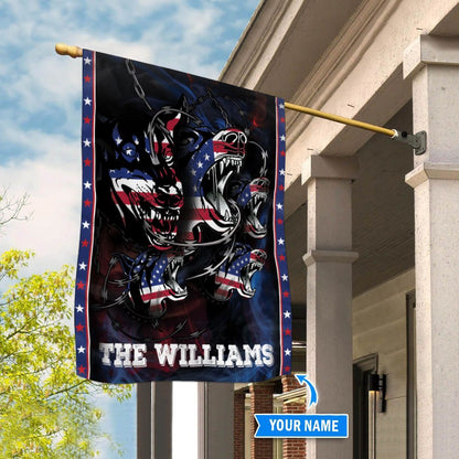 Personalized Dog Flags, Doberman Usa Flag, Dog Flags Outdoor, Garden Flags Dogs, Dog House Flags