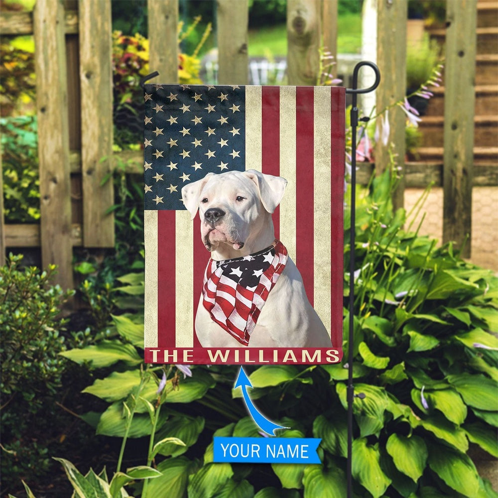 Personalized Dog Flags, Dogo Argentino Garden Flag, Dog Flags Outdoor, Garden Flags Dogs, Dog House Flags