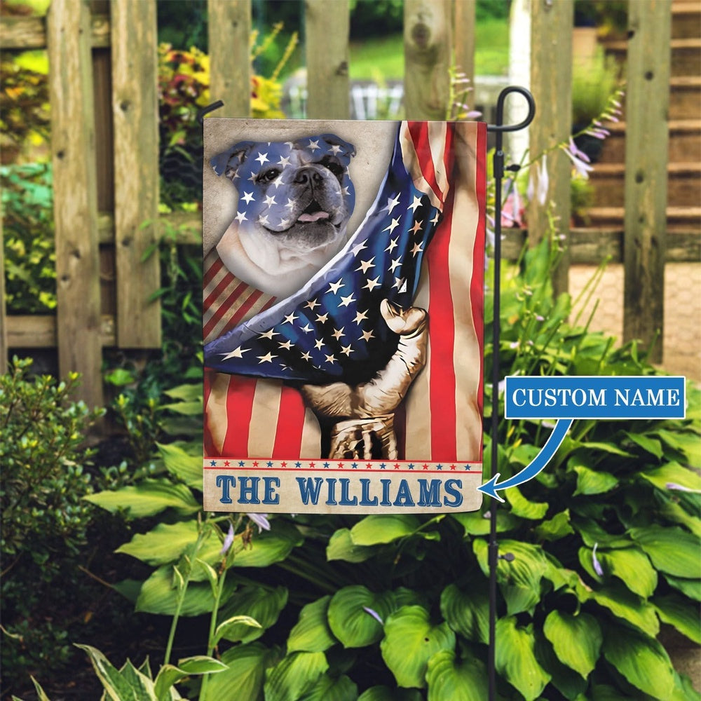 Personalized Dog Flags, English Bulldog Garden Flag, Garden Flags Dogs, Dog House Flags