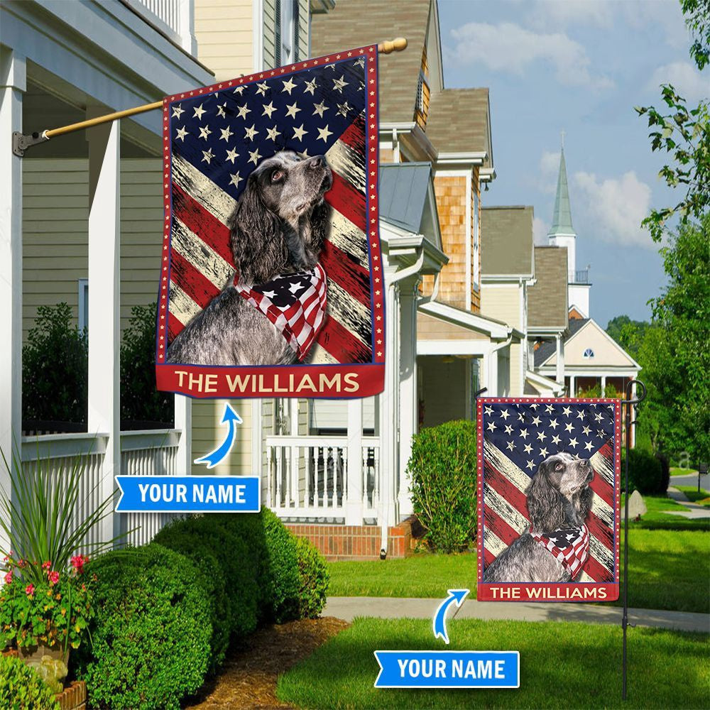 Personalized Dog Flags, English Cocker Spaniel Garden Flag, Custom Dog Garden Flags, Dog Flags Outdoor, Garden Flags Dogs, Dog House Flags