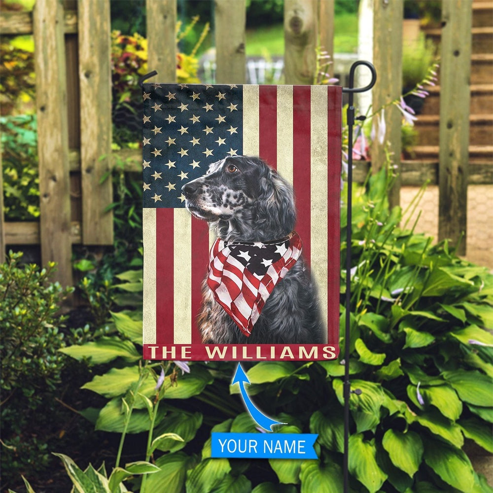 Personalized Dog Flags, English Setter Garden Flag, Dog Flags Outdoor, Garden Flags Dogs, Dog House Flags