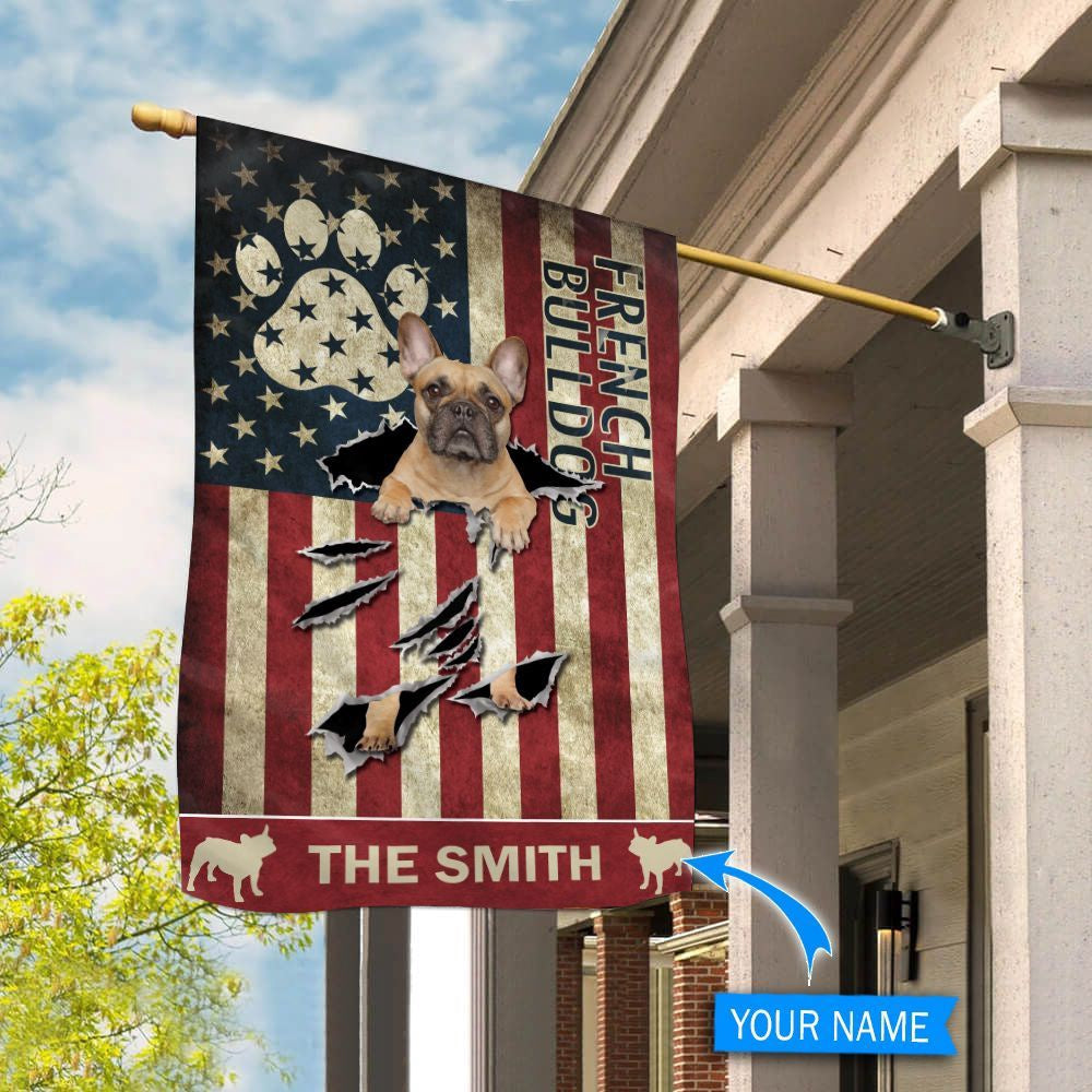 Personalized Dog Flags, French Bulldog Flag, Garden Flags Dogs, Dog House Flags