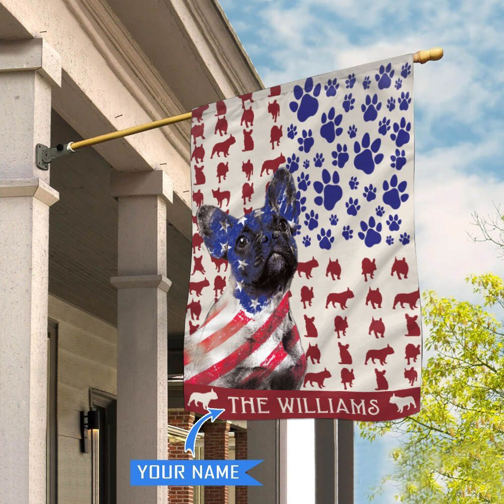 Personalized Dog Flags, French Bulldog House Flag, Dog Flags Outdoor, Garden Flags Dogs, Dog House Flags