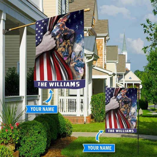 Personalized Dog Flags, German Shepherd Custom Flag, Custom Dog Garden Flags, Dog Flags Outdoor, Garden Flags Dogs, Dog House Flags